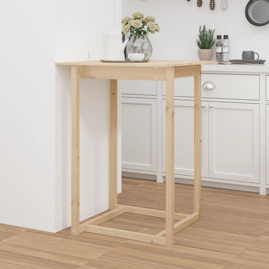 vidaXL Bar Table 80x80x110 cm Solid Wood Pine