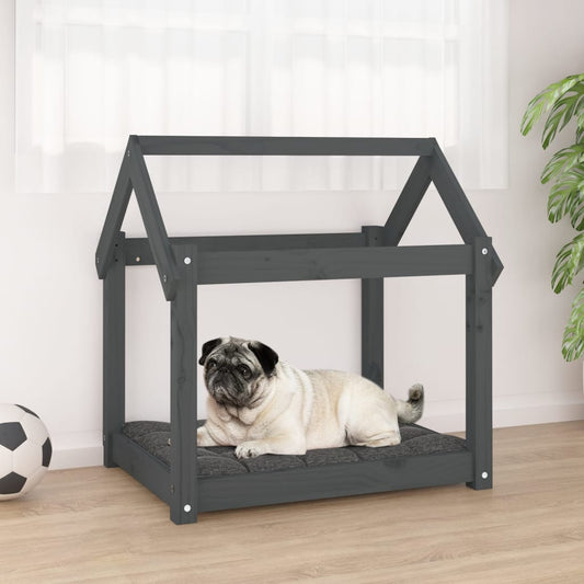 Dog Bed | Grey | Solid Pine Wood | Medium |  Tough | Dog Bed