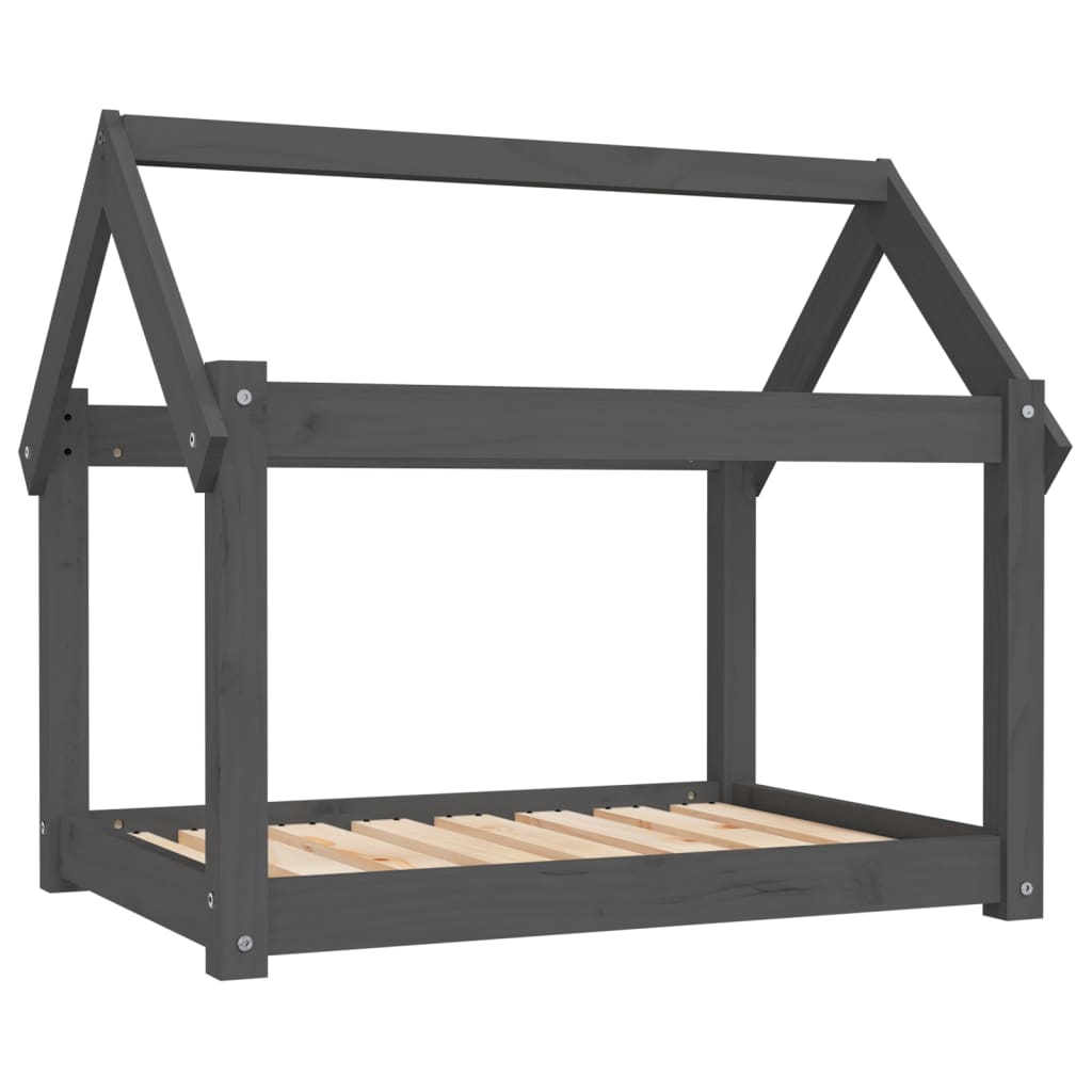 Dog Bed | Grey | Solid pine wood | Medium | Durable | Dog Bed