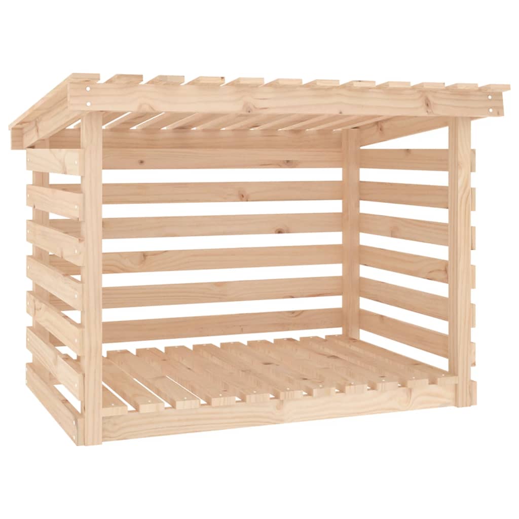 vidaXL Firewood Rack 108x73x79 cm Solid Wood Pine