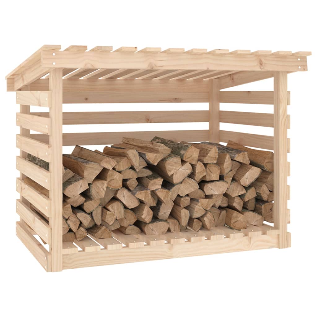 vidaXL Firewood Rack 108x73x79 cm Solid Wood Pine