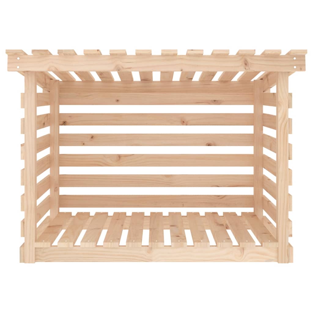 vidaXL Firewood Rack 108x73x79 cm Solid Wood Pine