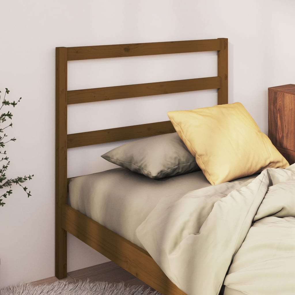 Bed Headboard Honey Brown 95x4x100 cm Solid Wood Pine