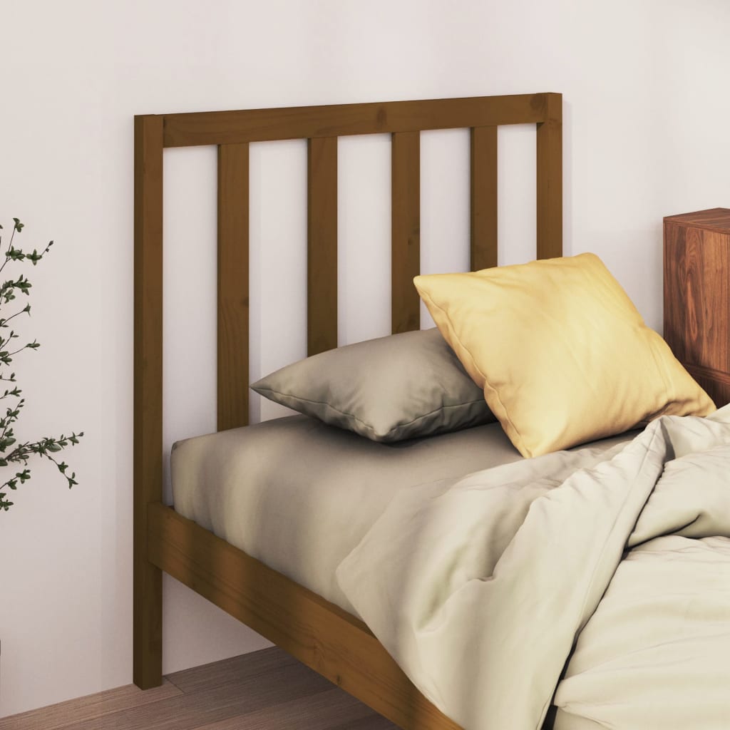 Bed Headboard Honey Brown 95x4x100 cm Solid Wood Pine