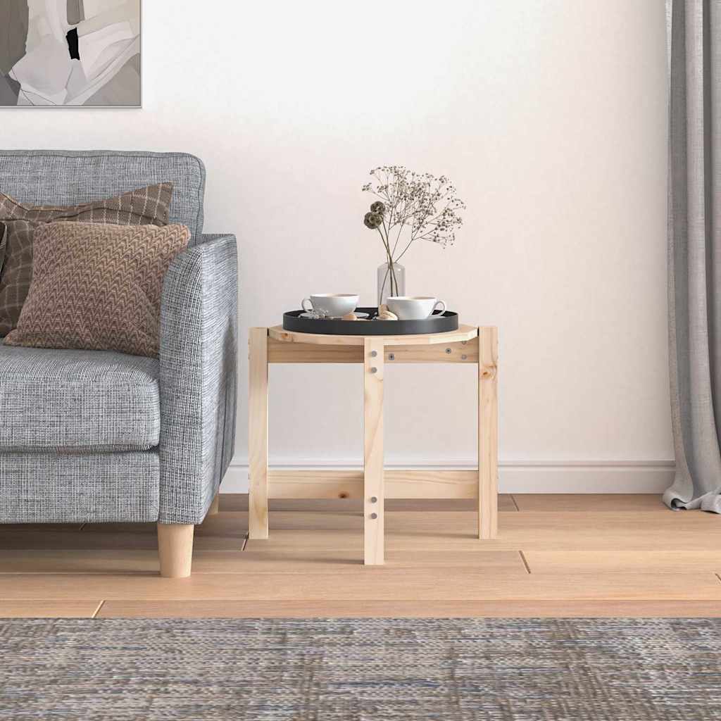 Coffee Table Ø 52,5x45 cm Solid Wood Pine