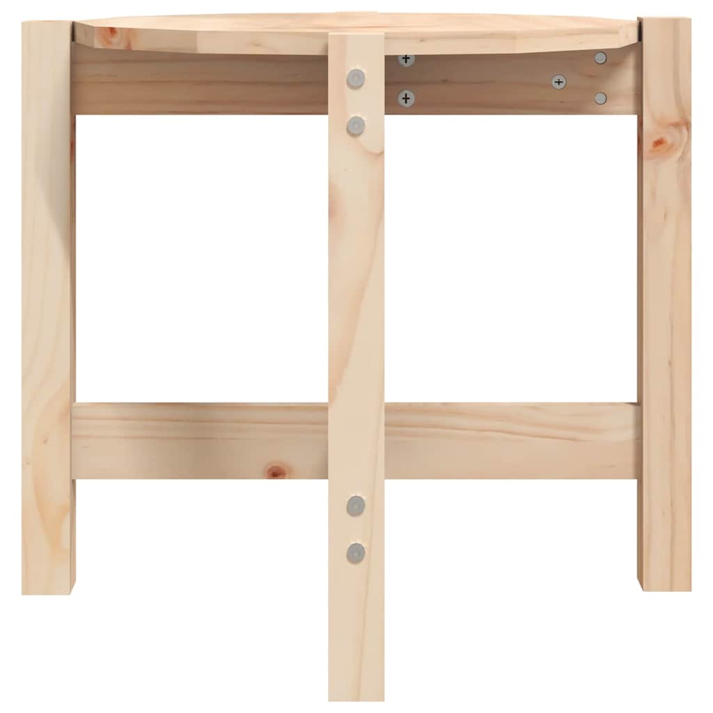 Coffee Table Ø 52,5x45 cm Solid Wood Pine