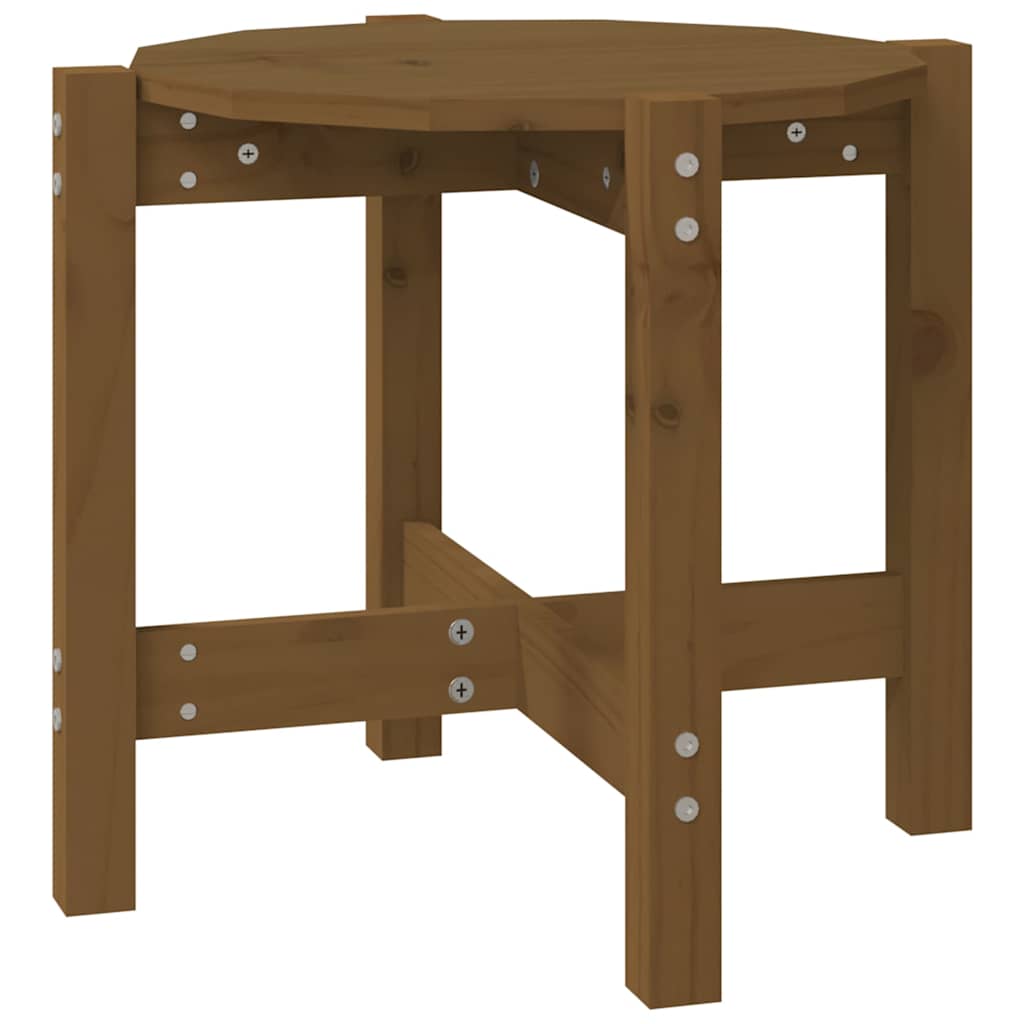 Coffee Table Honey Brown Ø 52,5x45 cm Solid Wood Pine