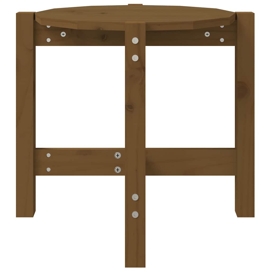 Coffee Table Honey Brown Ø 52,5x45 cm Solid Wood Pine