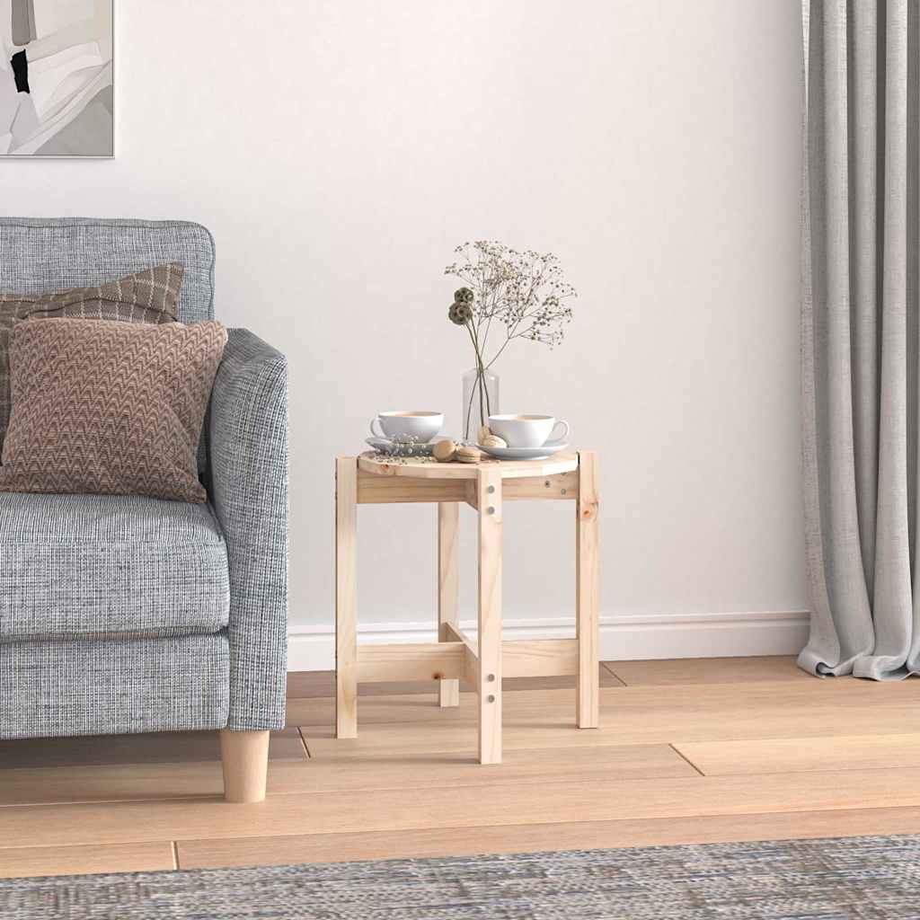 Coffee Table Ø 42,5x45 cm Solid Wood Pine