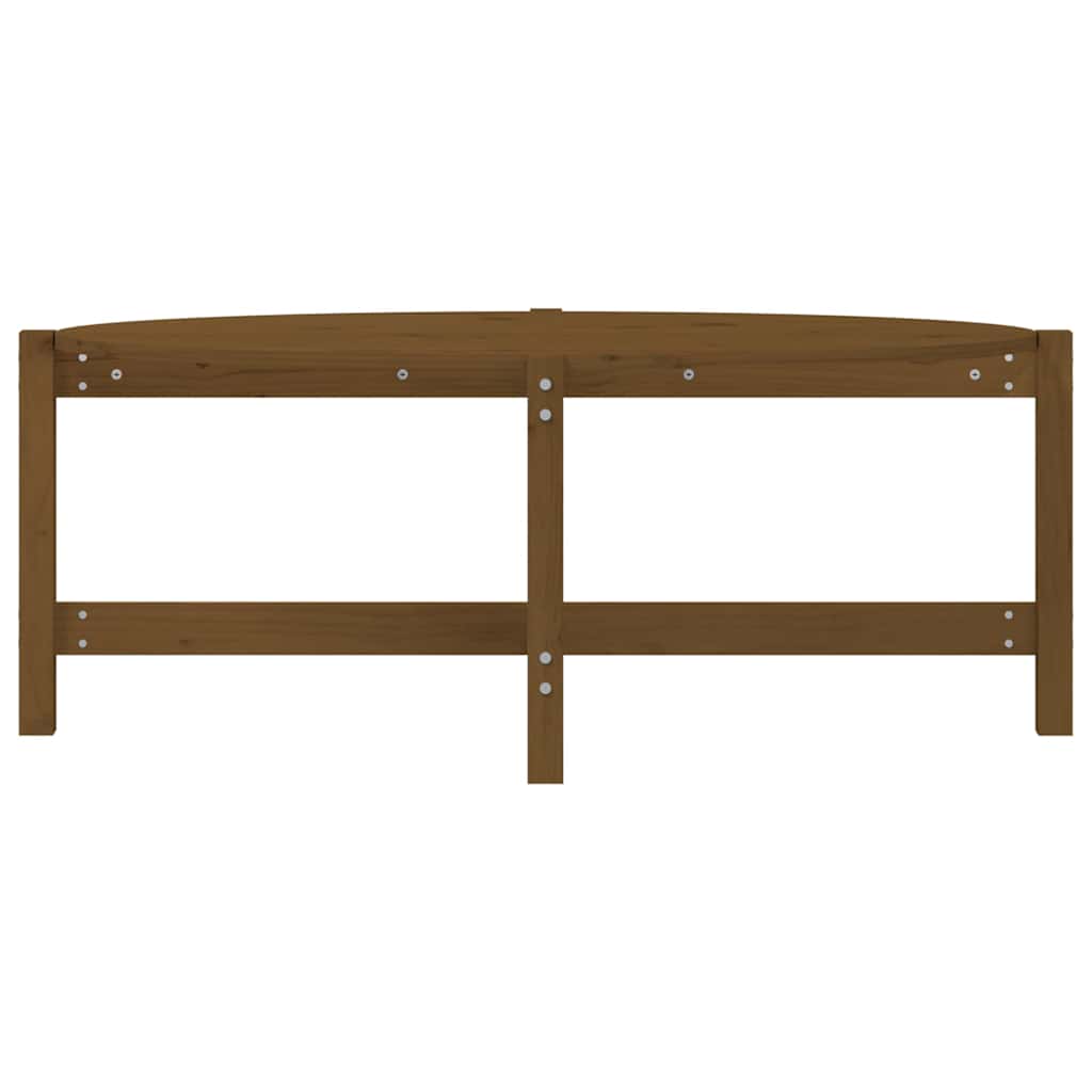 Coffee Table Honey Brown 118x63x45 cm Solid Wood Pine