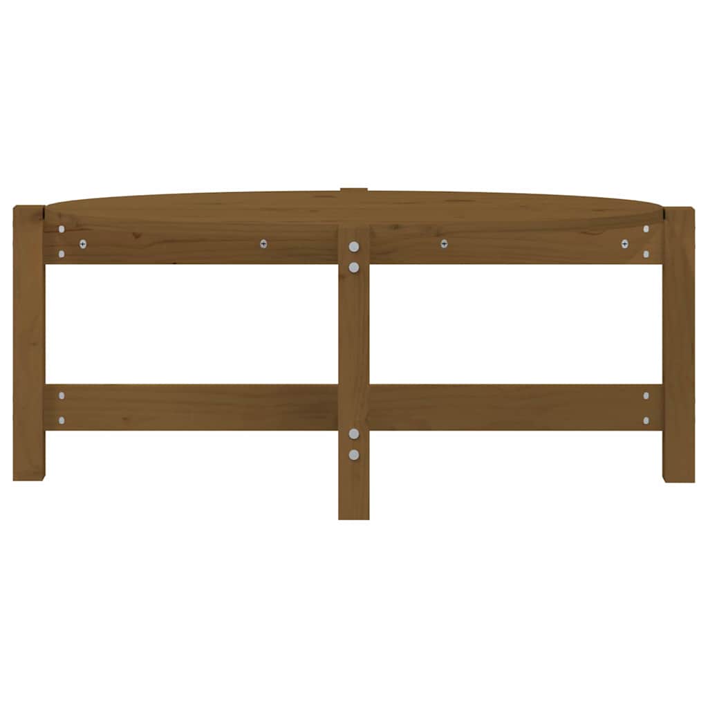 Coffee Table Honey Brown 87x48x35 cm Solid Wood Pine