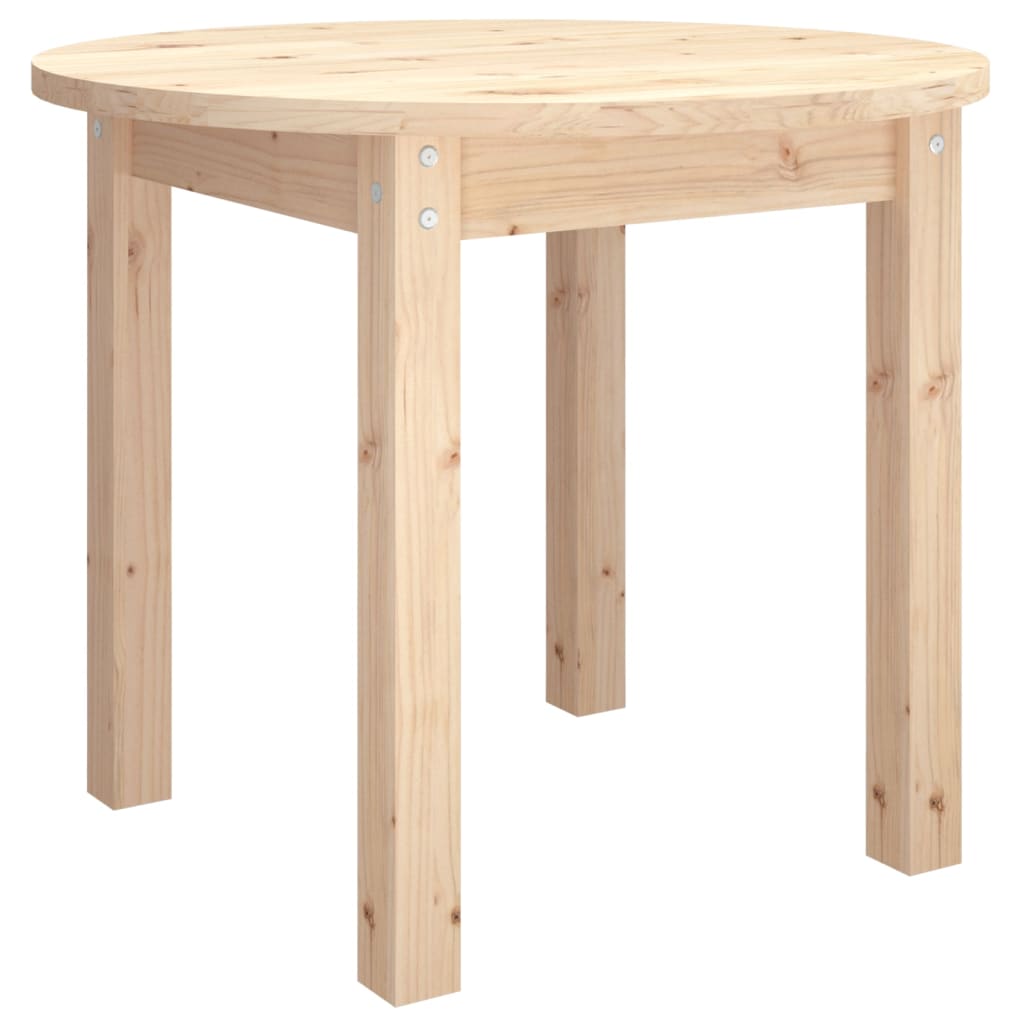 vidaXL Coffee Table Ø 55x45 cm Solid Wood Pine