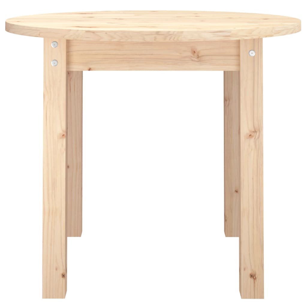 vidaXL Coffee Table Ø 55x45 cm Solid Wood Pine