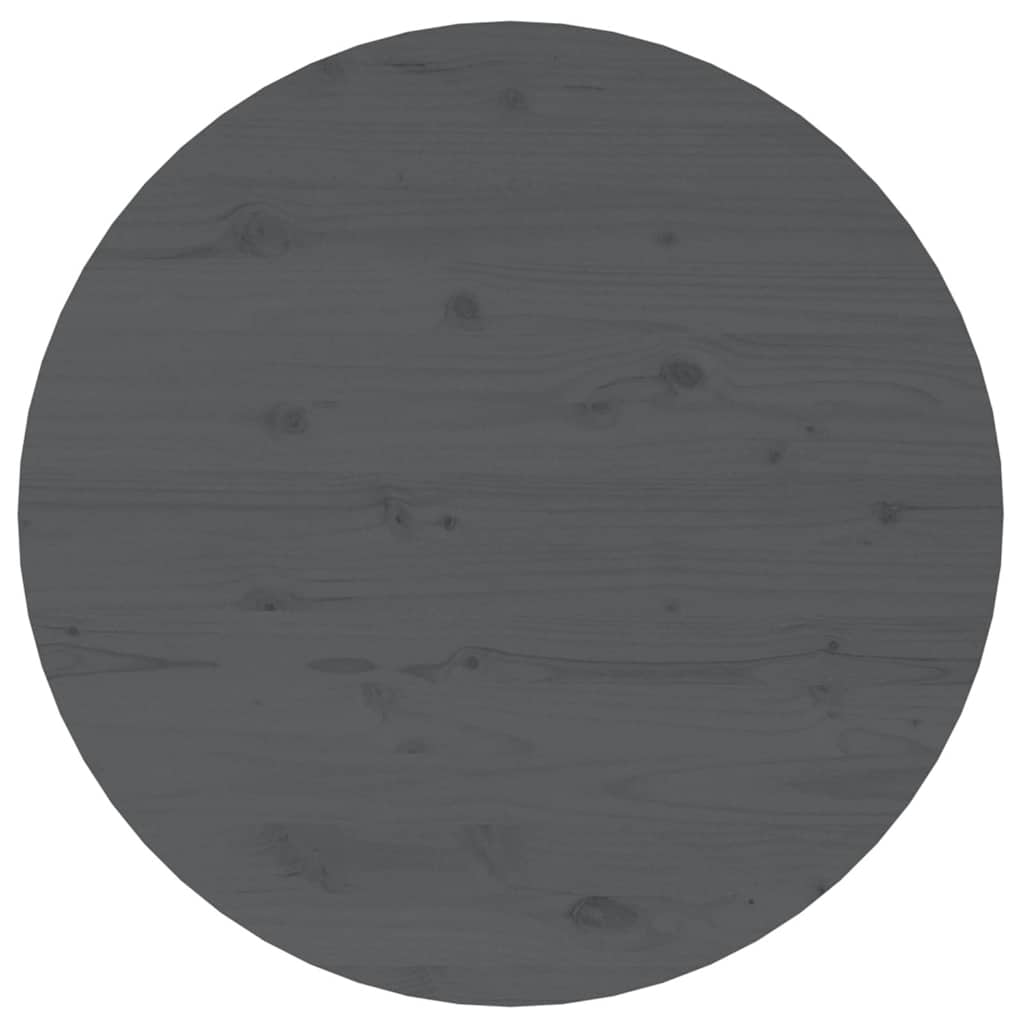Coffee Table Grey Ø 55x45 cm Solid Wood Pine
