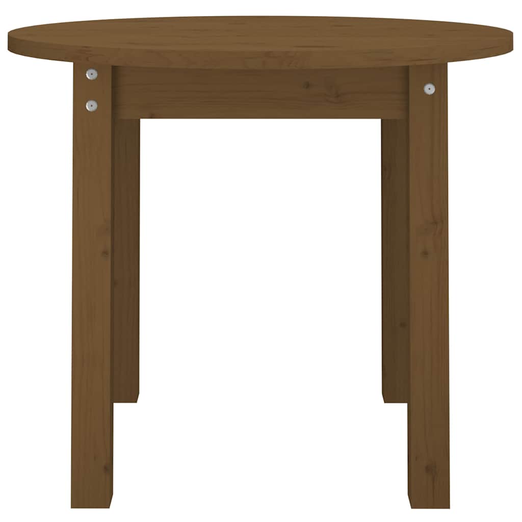 Coffee Table Honey Brown Ø 55x45 cm Solid Wood Pine