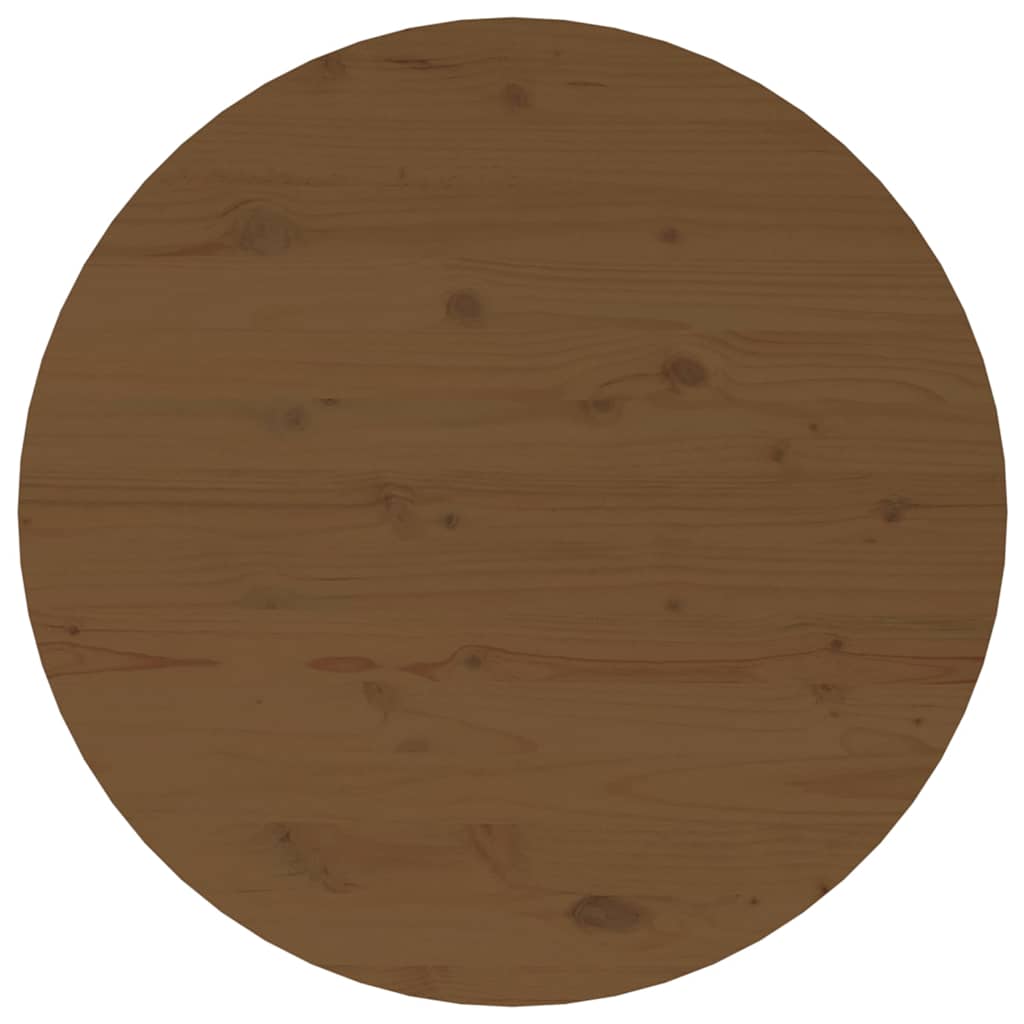 Coffee Table Honey Brown Ø 55x45 cm Solid Wood Pine