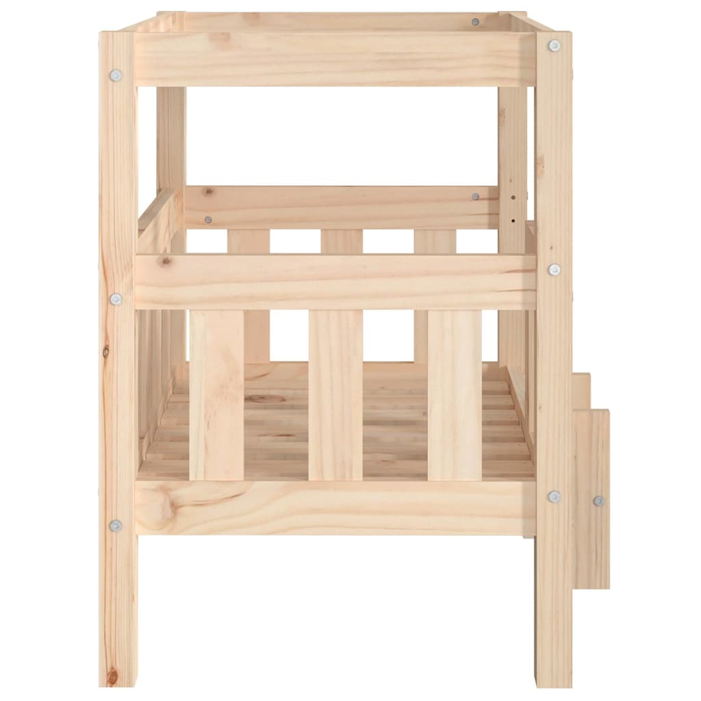 Dog Bed 65,5x50,5x70 cm Solid Wood Pine