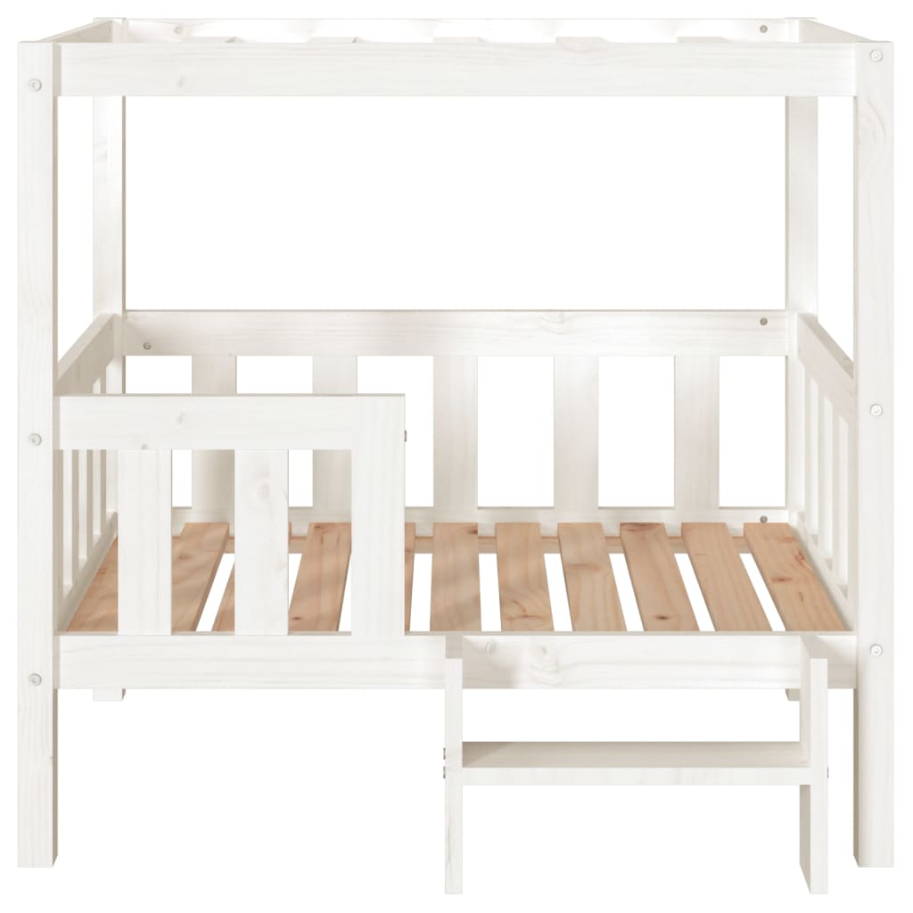 Dog Bed | White | Solid pinewood | Medium | Dog Bed | Rectangular