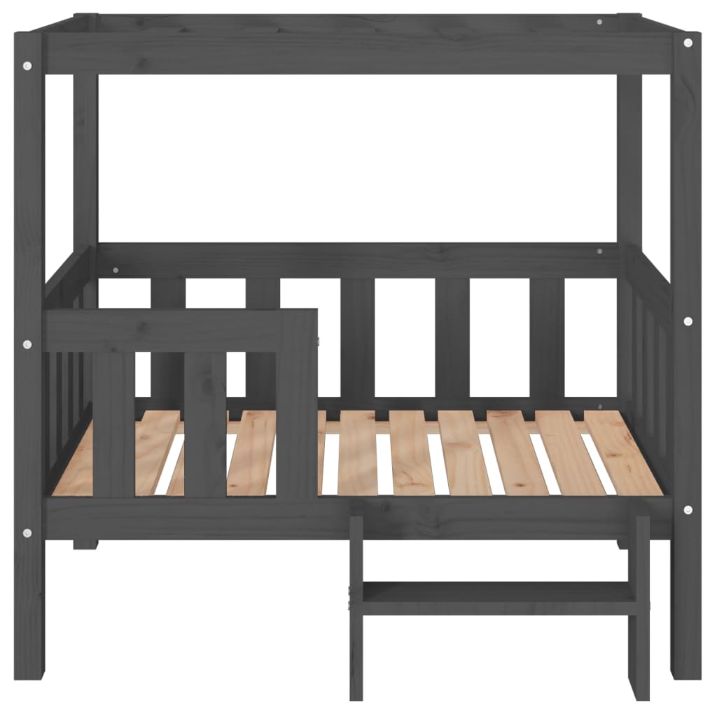 Dog Bed | Grey | Solid Pine Wood | Large | Durable | Dog Bed