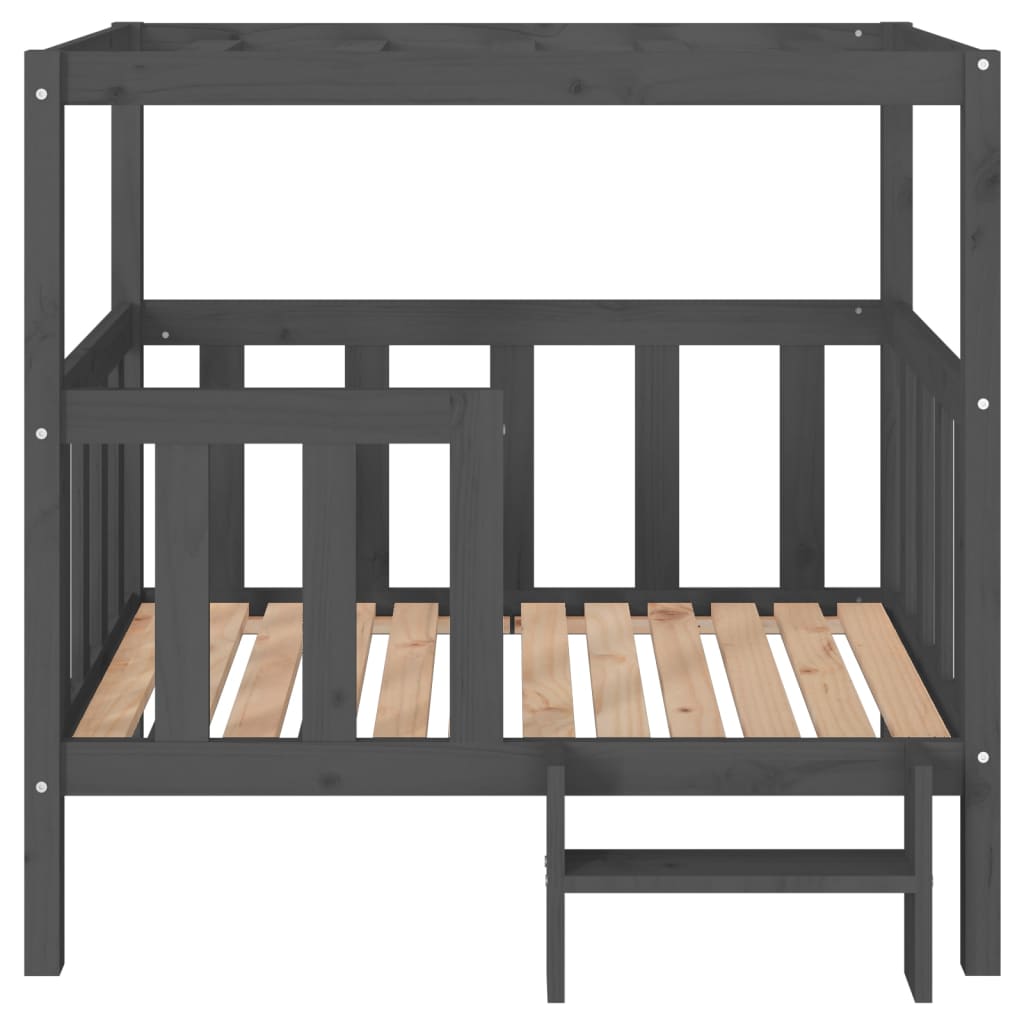 Dog Bed | Grey | Solid pine wood | Medium | Dog Bed | Rectangular