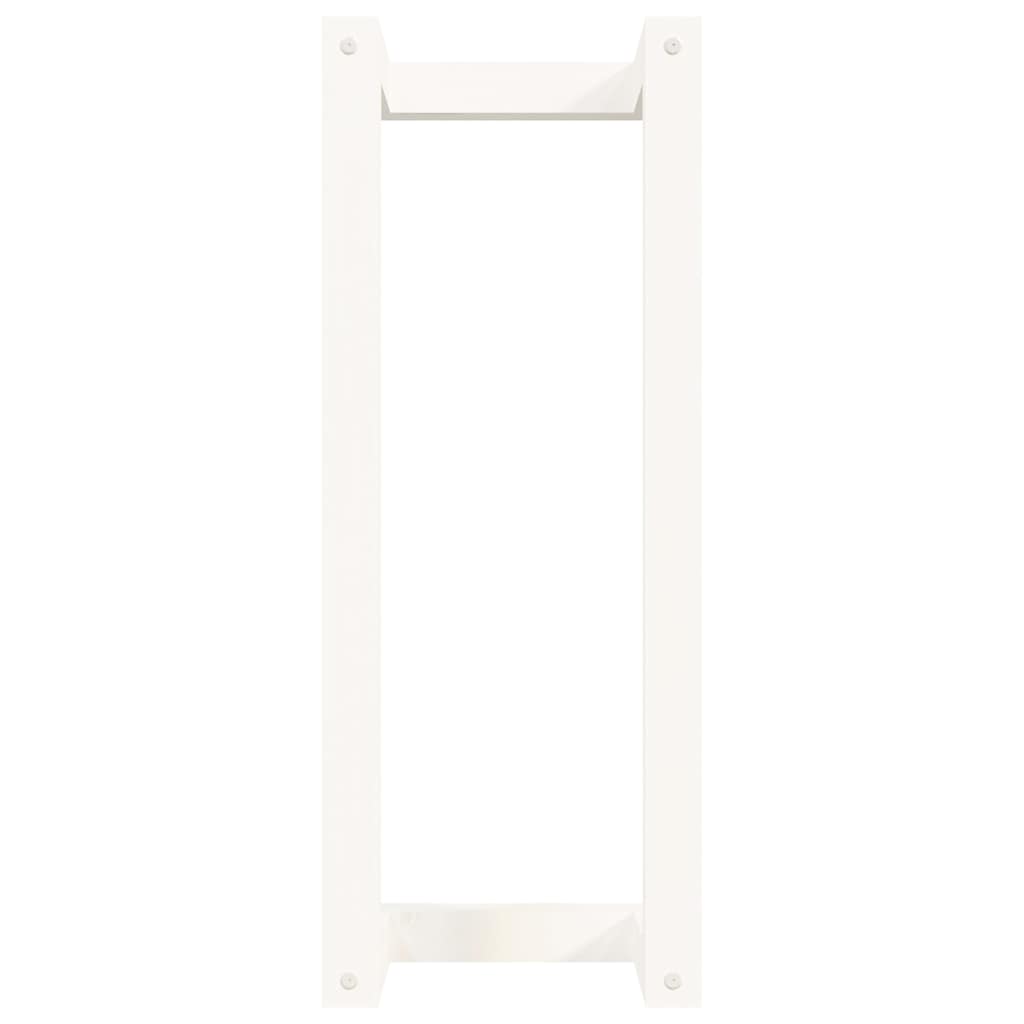 Towel Rack White 23x18x60 cm Solid Wood Pine