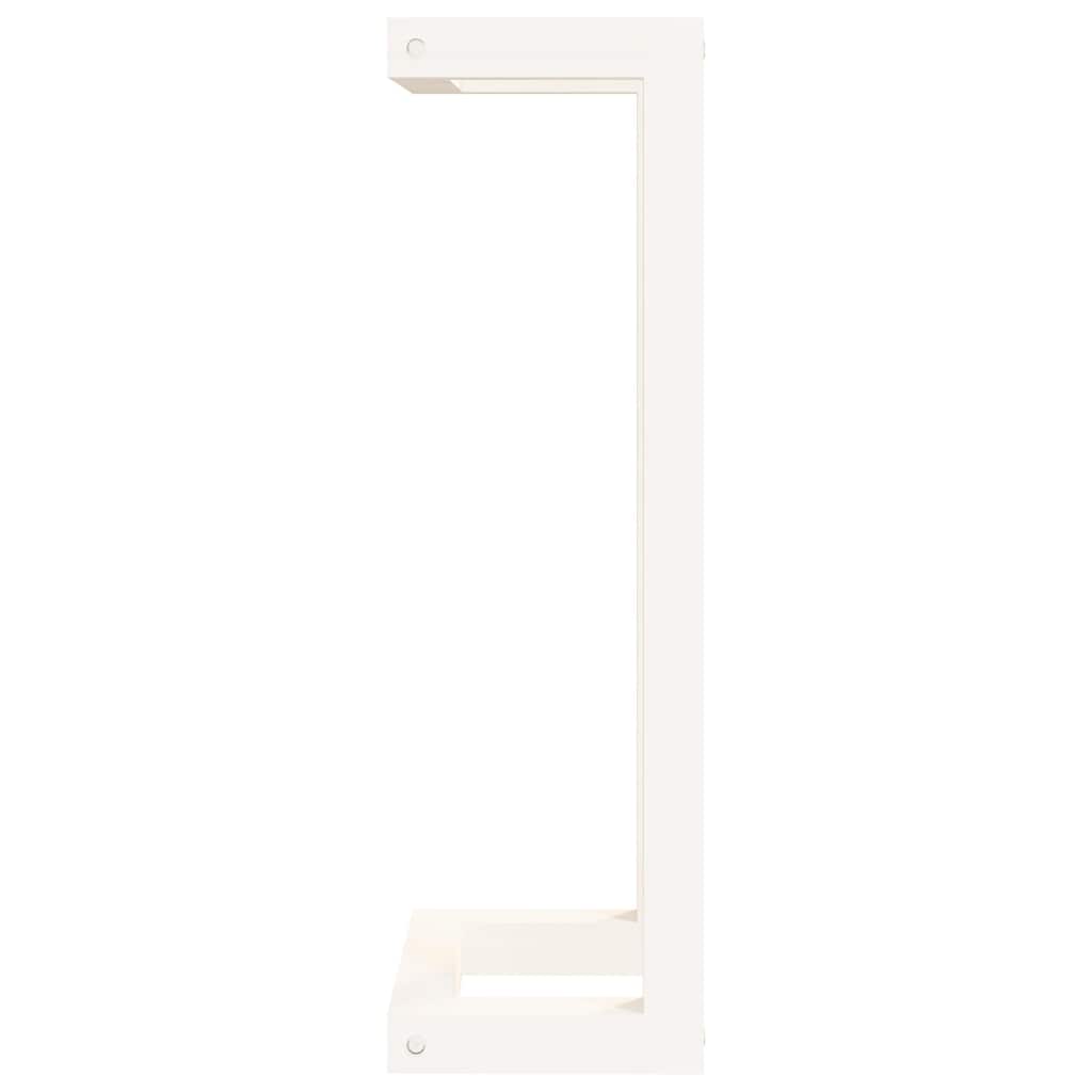 Towel Rack White 23x18x60 cm Solid Wood Pine