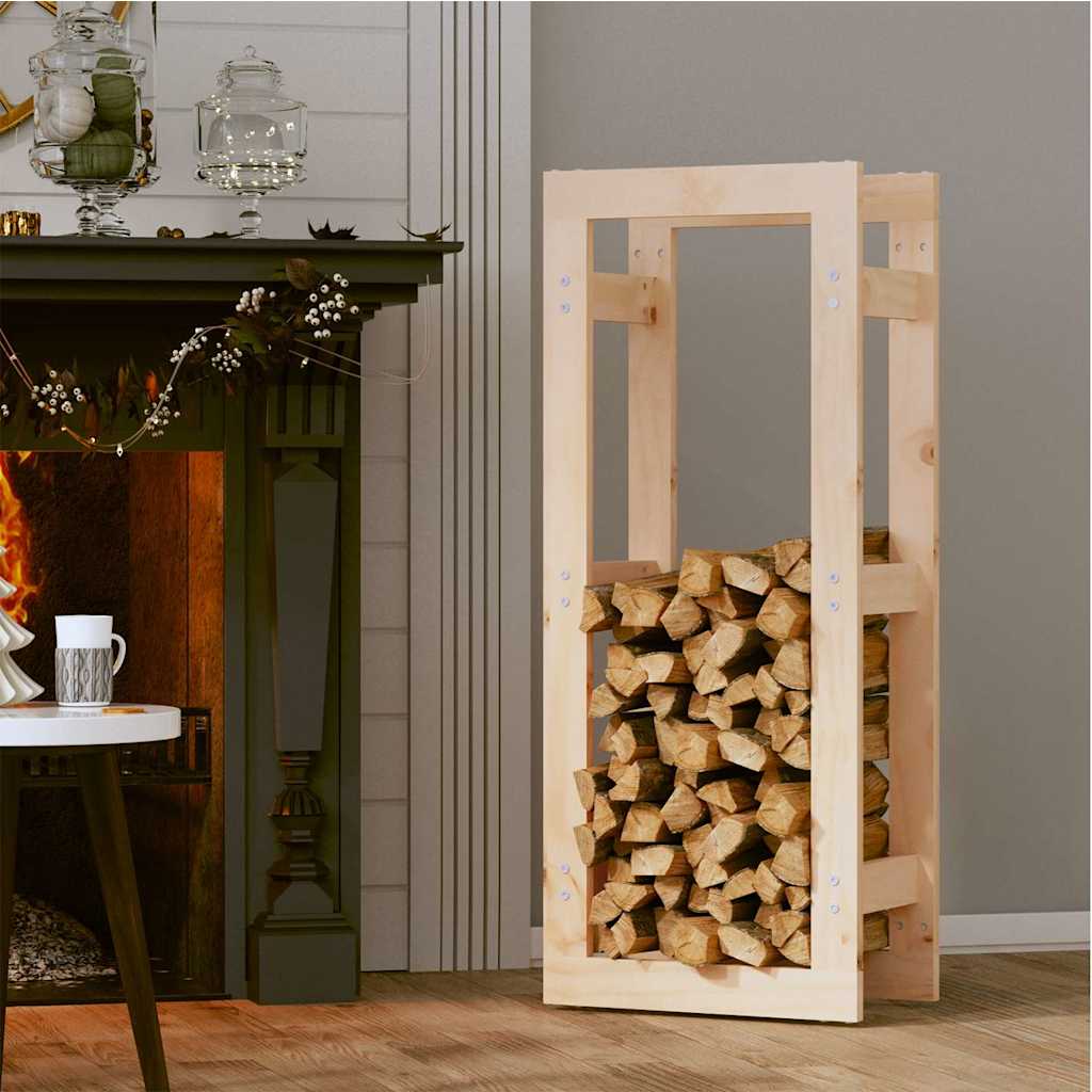 822407 vidaXL Firewood Rack 41x25x100 cm Solid Wood Pine
