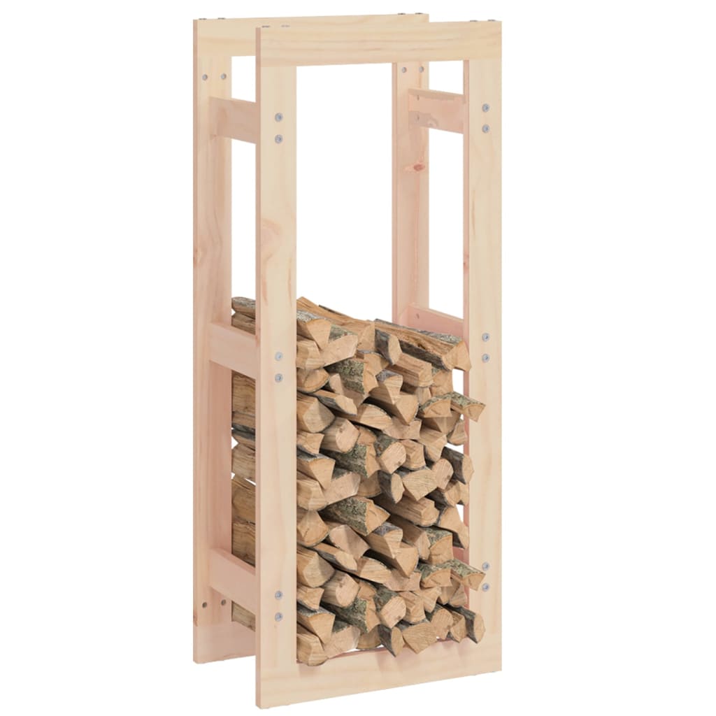 822407 vidaXL Firewood Rack 41x25x100 cm Solid Wood Pine