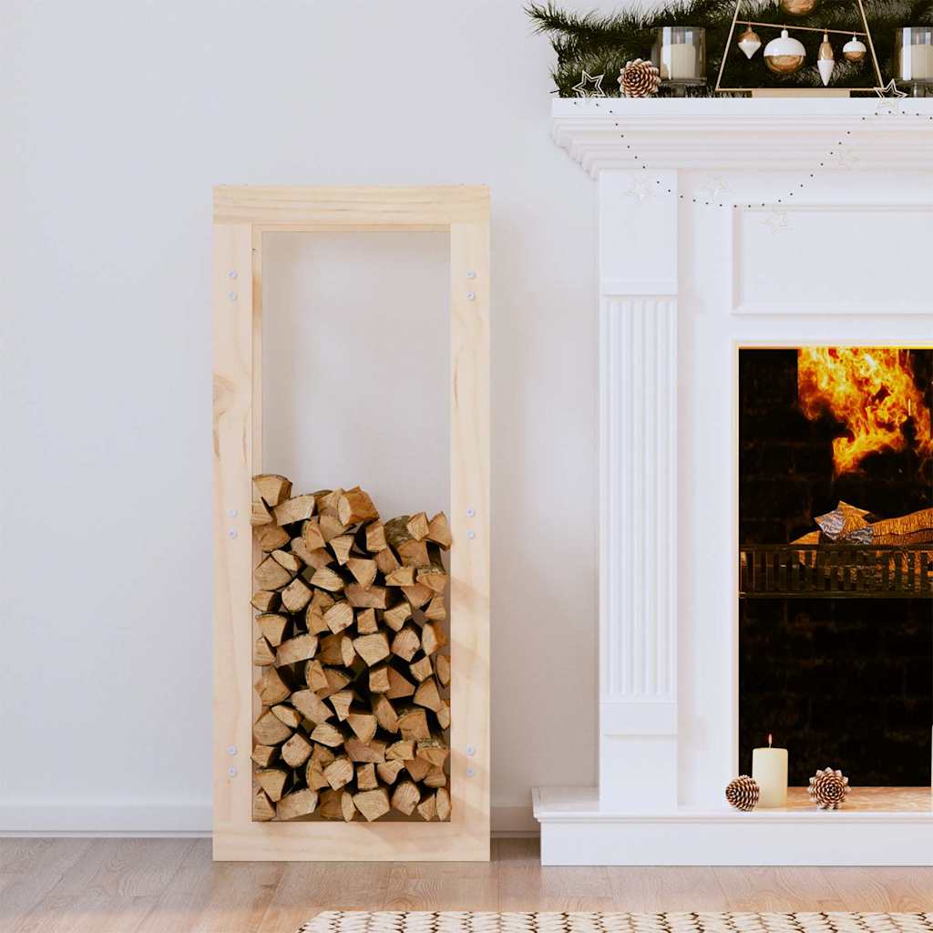 822407 vidaXL Firewood Rack 41x25x100 cm Solid Wood Pine