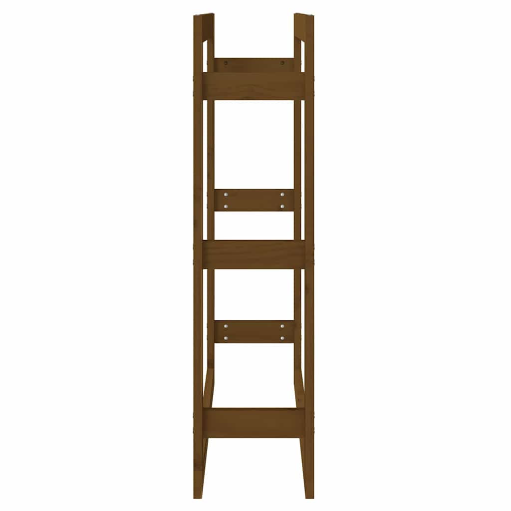 Firewood Rack Honey Brown 80x25x100 cm Solid Wood Pine