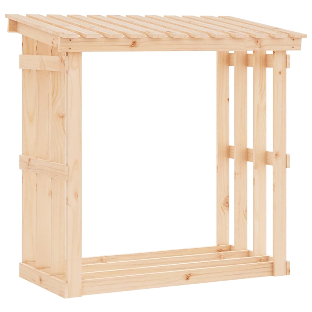 vidaXL Firewood Rack 108x64.5x109 cm Solid Wood Pine