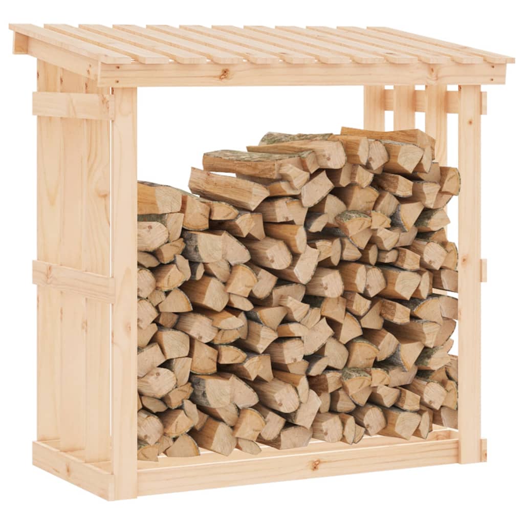 vidaXL Firewood Rack 108x64.5x109 cm Solid Wood Pine