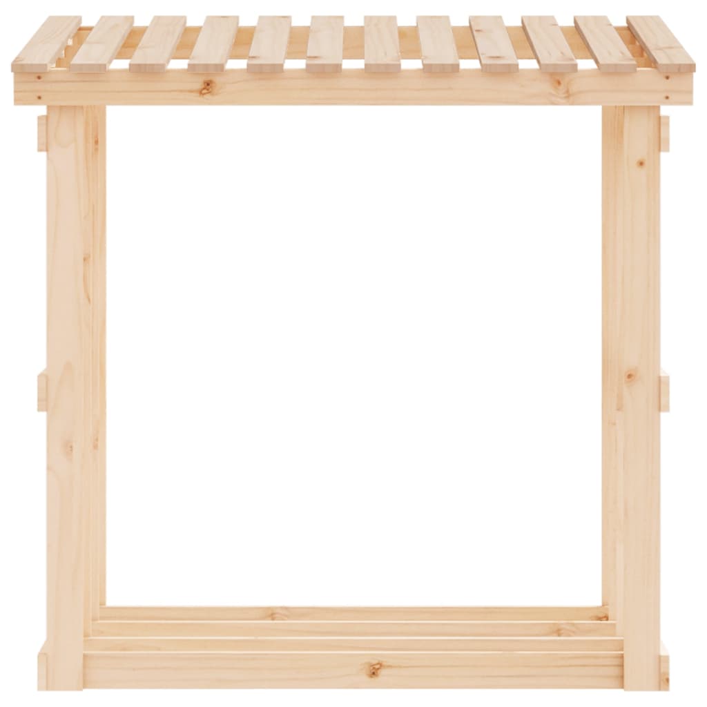 vidaXL Firewood Rack 108x64.5x109 cm Solid Wood Pine