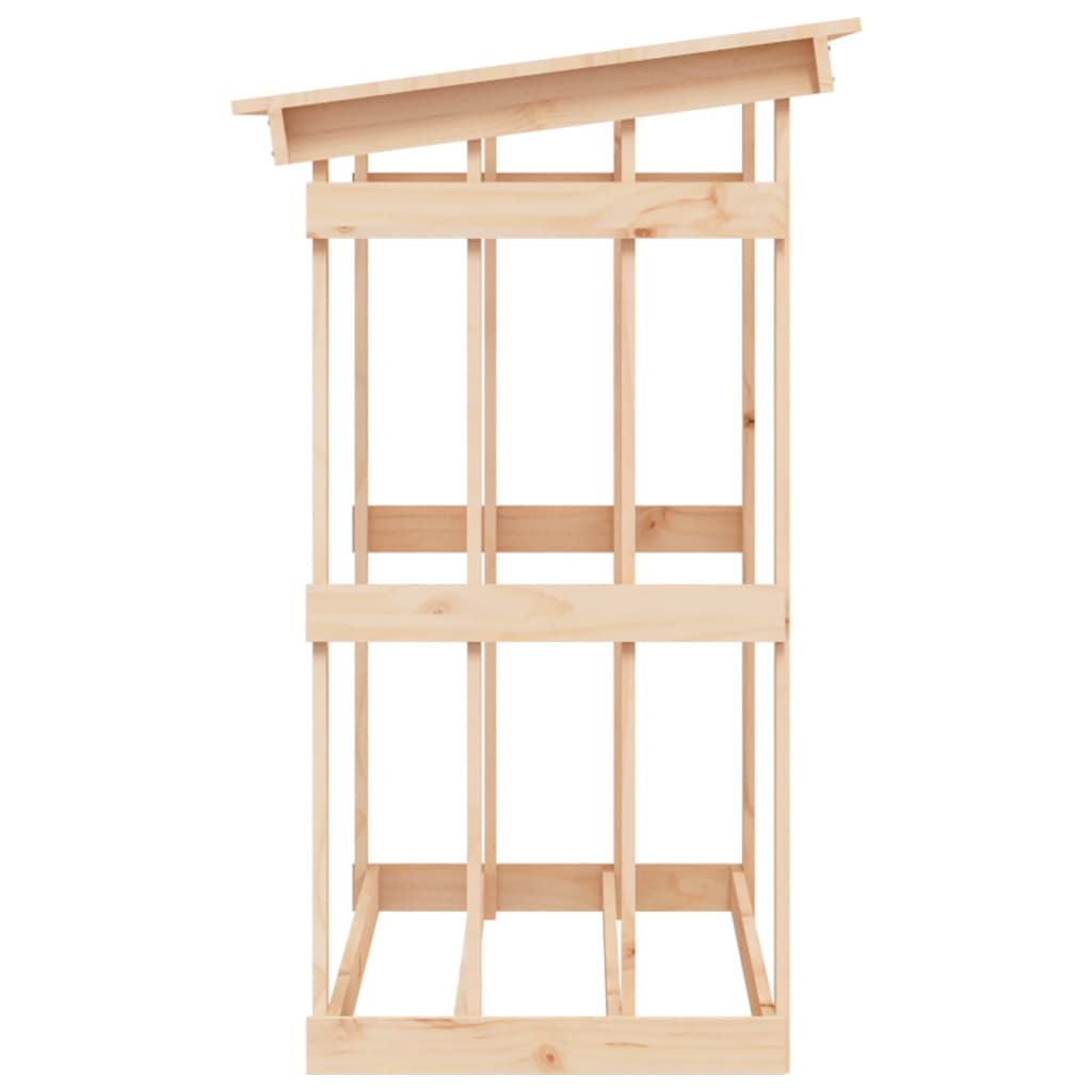 vidaXL Firewood Rack 108x64.5x109 cm Solid Wood Pine