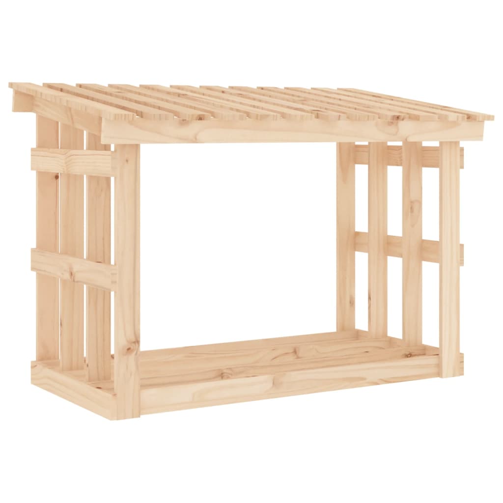 vidaXL Firewood Rack 108x64.5x77 cm Solid Wood Pine