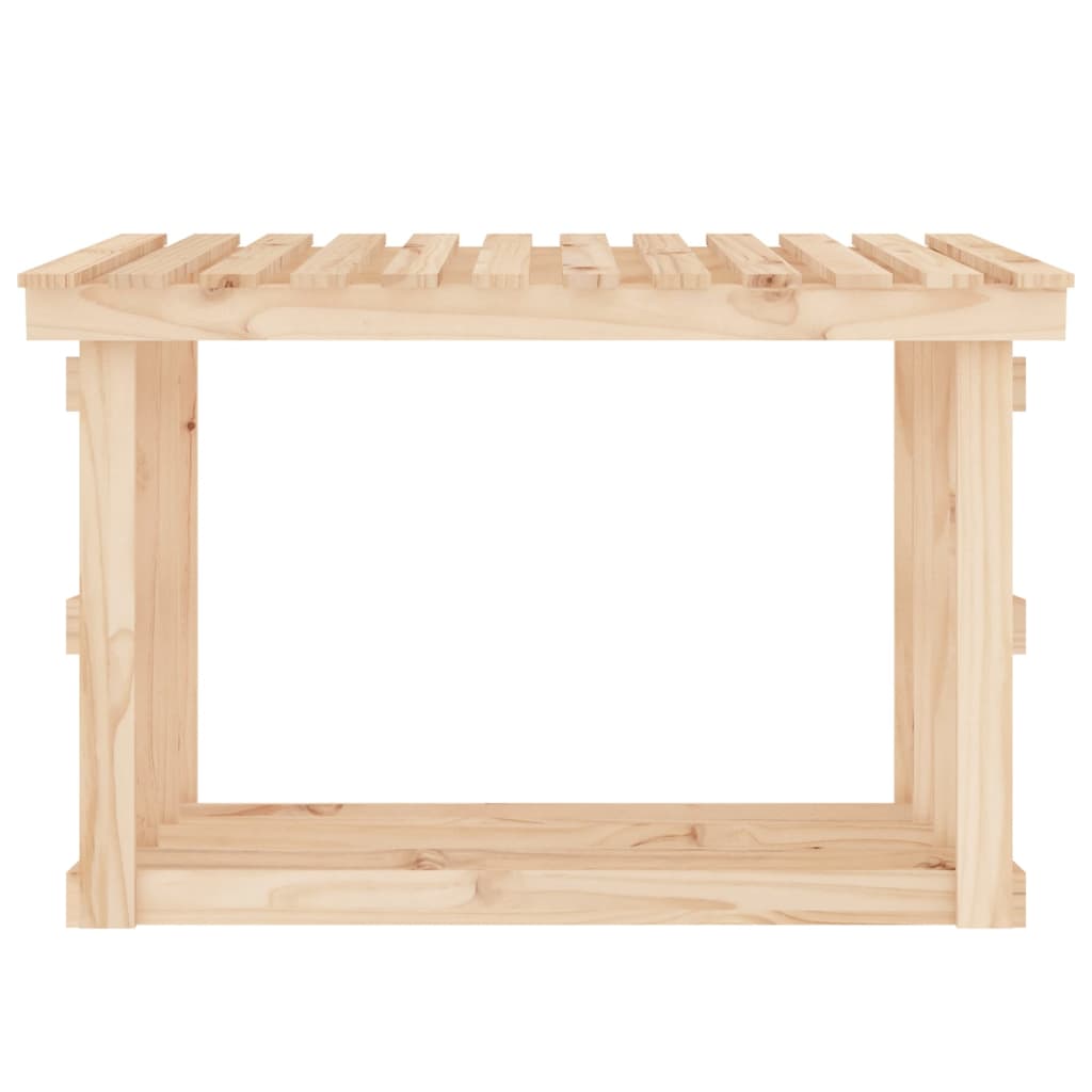 vidaXL Firewood Rack 108x64.5x77 cm Solid Wood Pine