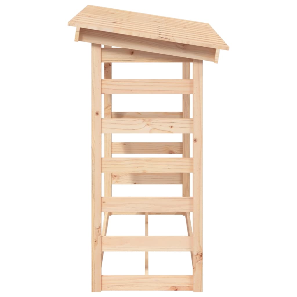 vidaXL Firewood Rack 108x64.5x110 cm Solid Wood Pine