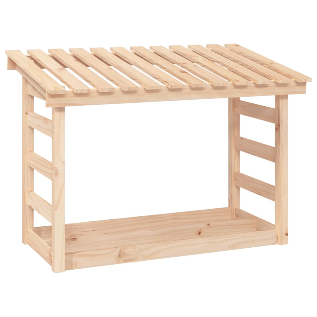 vidaXL Firewood Rack 108x64.5x78 cm Solid Wood Pine