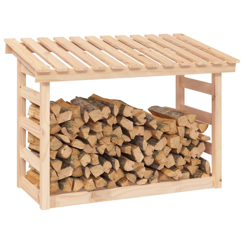 vidaXL Firewood Rack 108x64.5x78 cm Solid Wood Pine