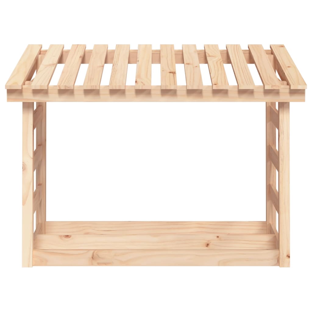 vidaXL Firewood Rack 108x64.5x78 cm Solid Wood Pine