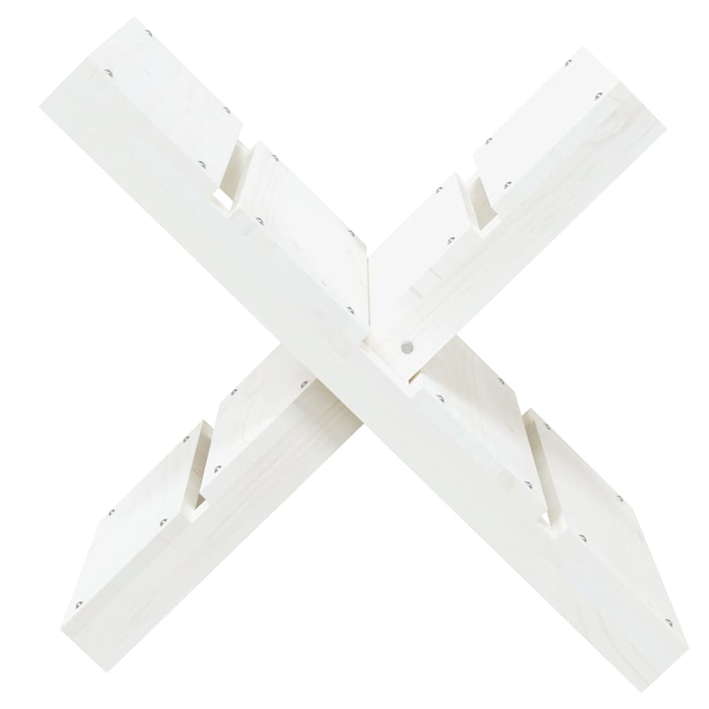 822448 vidaXL Log Holder White 47x39,5x48 cm Solid Wood Pine