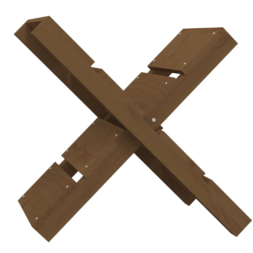 822450 vidaXL Log Holder Honey Brown 47x39,5x48 cm Solid Wood Pine