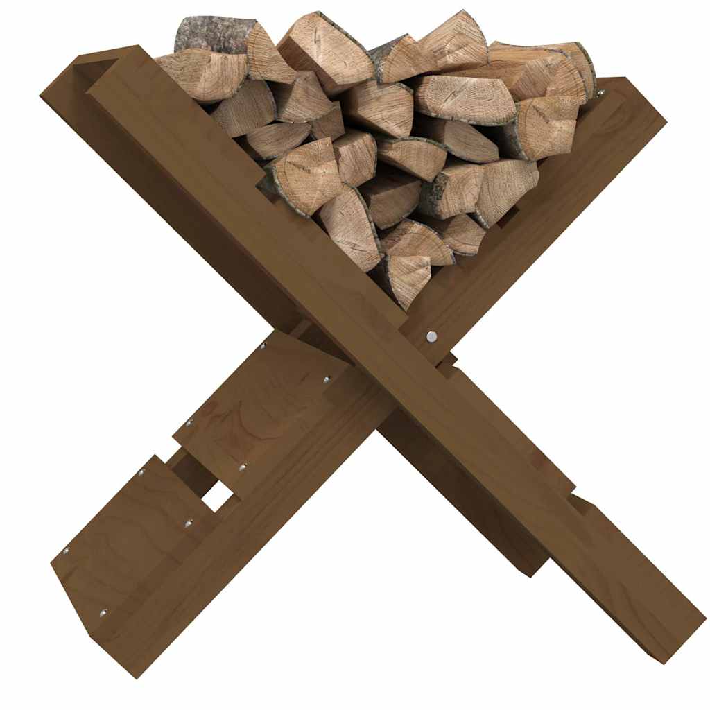 822450 vidaXL Log Holder Honey Brown 47x39,5x48 cm Solid Wood Pine