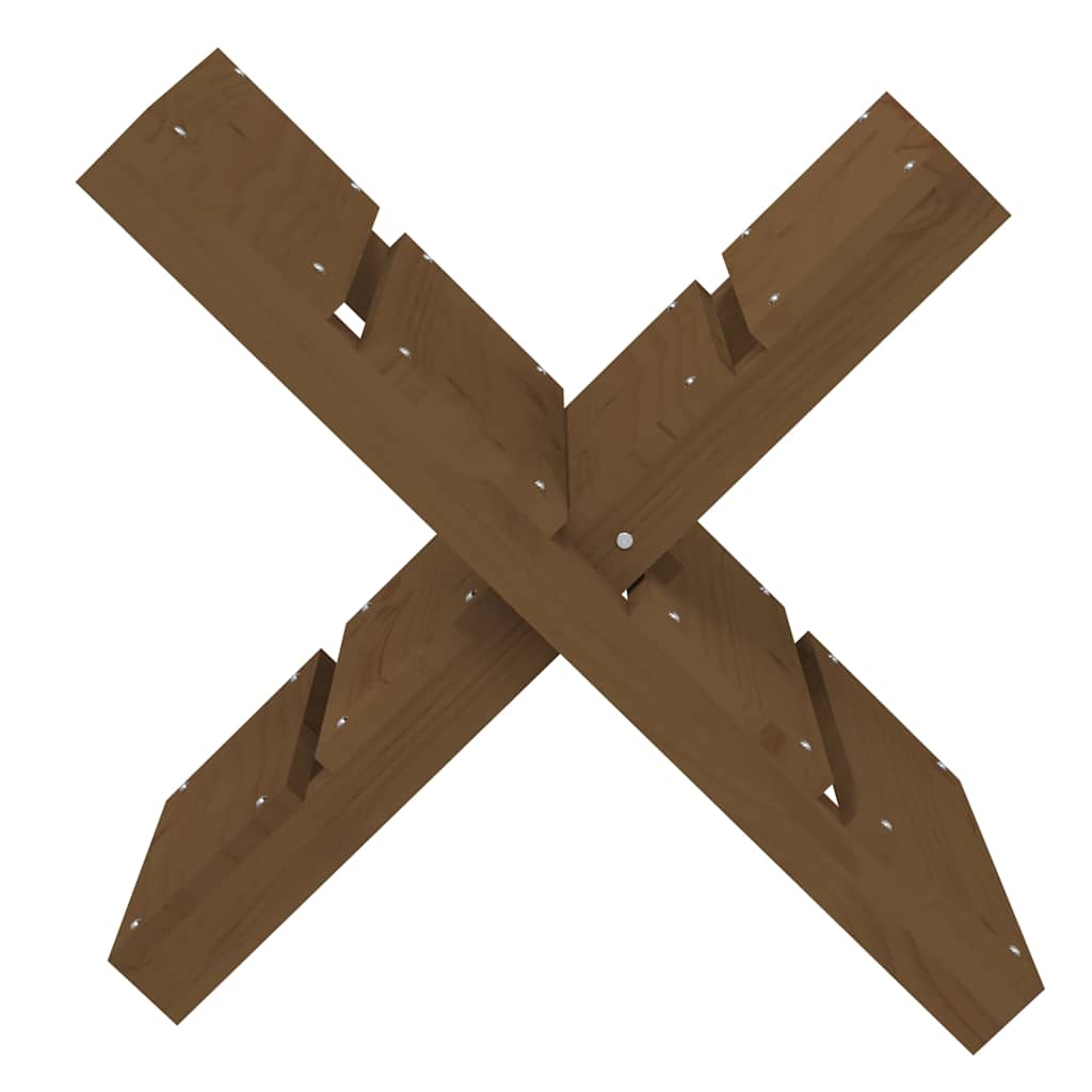 822450 vidaXL Log Holder Honey Brown 47x39,5x48 cm Solid Wood Pine