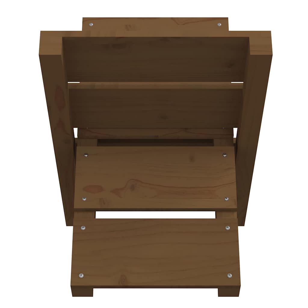 822450 vidaXL Log Holder Honey Brown 47x39,5x48 cm Solid Wood Pine