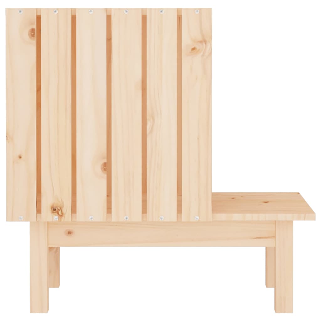 vidaXL Cat House 60x36x60 cm Solid Wood Pine