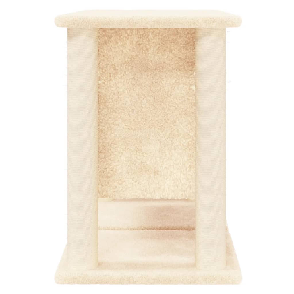 vidaXL Cat Tree with Sisal Scratching Posts Cream 50 cm