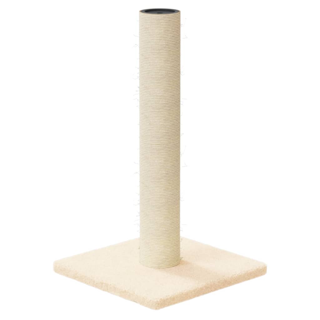 vidaXL Cat Scratching Post Cream 22x22x45 cm