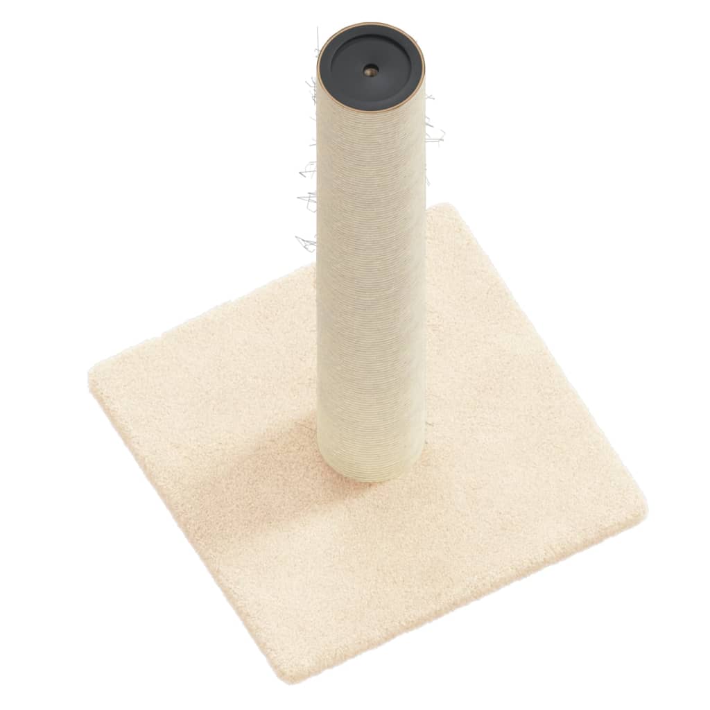 vidaXL Cat Scratching Post Cream 22x22x45 cm