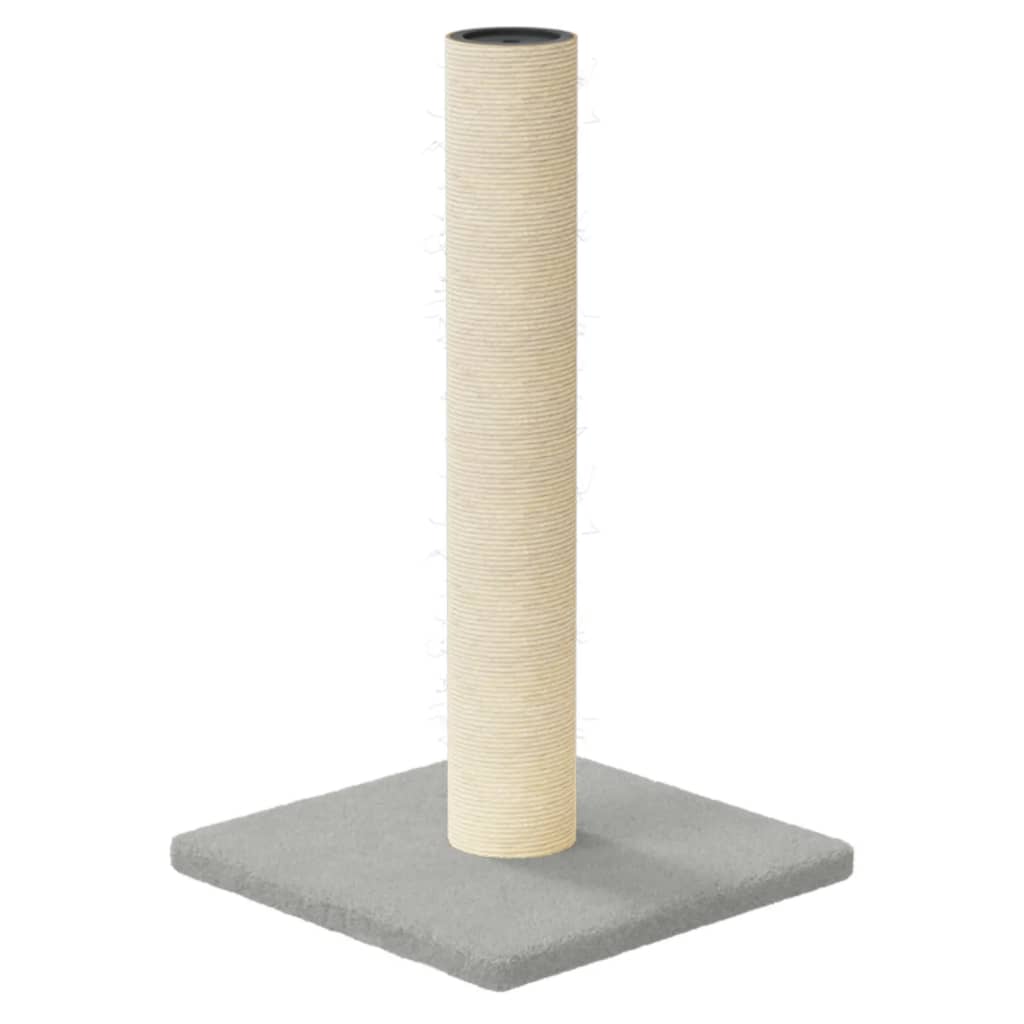 vidaXL Cat Scratching Post Light Grey 22x22x45 cm